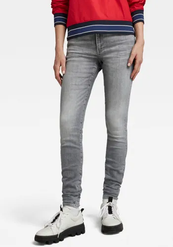 Skinny-fit-Jeans G-STAR RAW Gr. 29, Länge 30, grau (sun faded grey) Damen Jeans Röhrenjeans