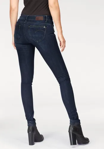 Skinny-fit-Jeans G-STAR RAW "Midge Zip" Gr. 30, Länge 32, blau (dark aged, neutro stretch denim) Damen Jeans Röhrenjeans