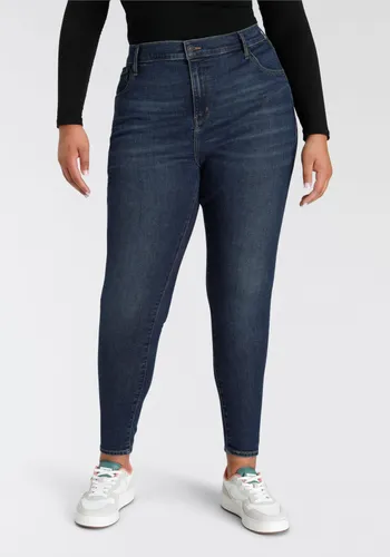Skinny-fit-Jeans LEVI'S PLUS "720 High-Rise" Gr. 16 (46), Länge 30, blau (dark indigo) Damen Jeans Röhrenjeans
