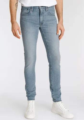 Skinny-fit-Jeans LEVI'S "SKINNY TAPER" Gr. 34, Länge 32, blau (light indigo worn in) Herren Jeans Skinny-Jeans mit Markenlabel