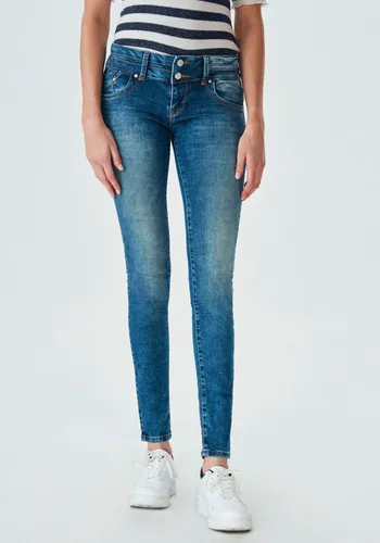 Skinny-fit-Jeans LTB "Julita X" Gr. 25, Länge 32, blau (angellis wash) Damen Jeans Röhrenjeans