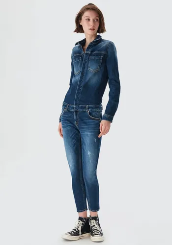 Skinny-fit-Jeans LTB "NANCIE X" Gr. S (36), N-Gr, blau (54099 wilda wash) Damen Jeans 5-Pocket-Jeans Röhrenjeans