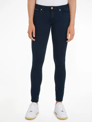 Skinny-fit-Jeans TOMMY JEANS Gr. 30, Länge 32, blau (avenue dark blue) Damen Jeans Röhrenjeans
