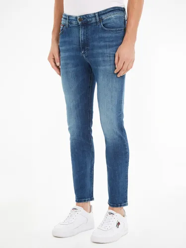 Skinny-fit-Jeans TOMMY JEANS "SIMON SKNY BG3384" Gr. 32, Länge 36, blau (dynamic jacob mid blue stretch) Herren Jeans Skinny-Jeans in modischen Waschu...