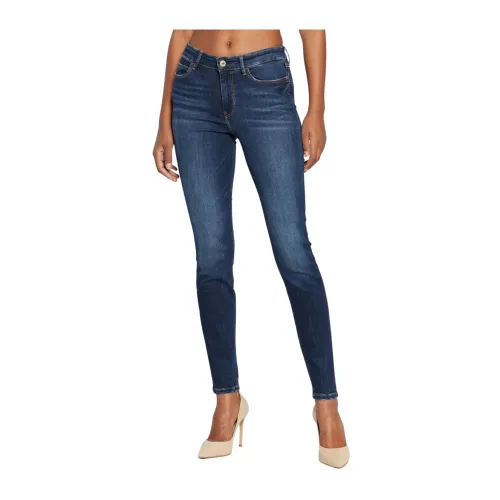 Skinny Jeans - Blau, Hohe Taille, 5 Taschen Guess