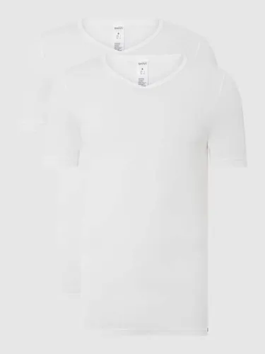Skiny T-Shirt aus Baumwolle im 2er-Pack in Weiss