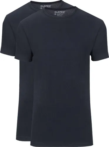 Slater 2er-Pack Basic Fit T-shirt Dunkelblau