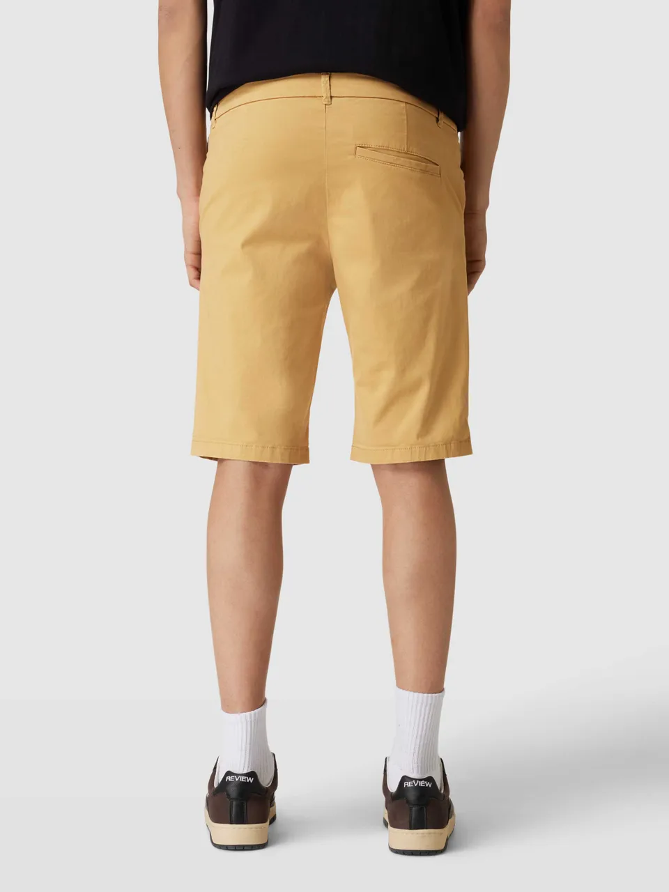 Slim Fit Chino-Shorts mit Eingrifftaschen