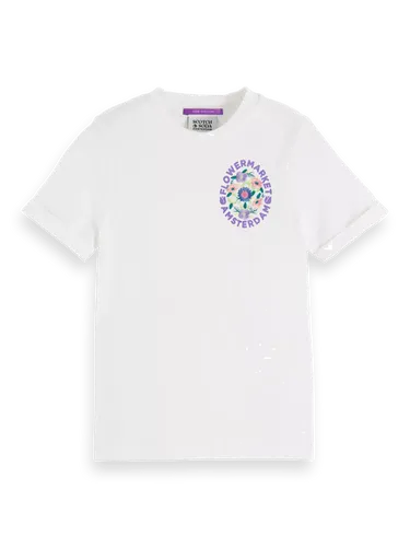 Slim-fit flower embroidery T-shirt - Größe 6 - Multicolor - Mädchen - T-Shirt - Scotch & Soda