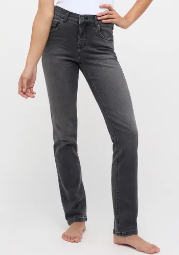 Slim-fit-Jeans ANGELS "Cici" Gr. 44, Länge 30, grau (grey used) Damen Jeans Röhrenjeans