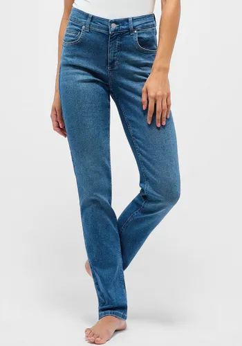 Slim-fit-Jeans ANGELS "Cici" Gr. 46, Länge 30, blau (mid blue used) Damen Jeans Röhrenjeans