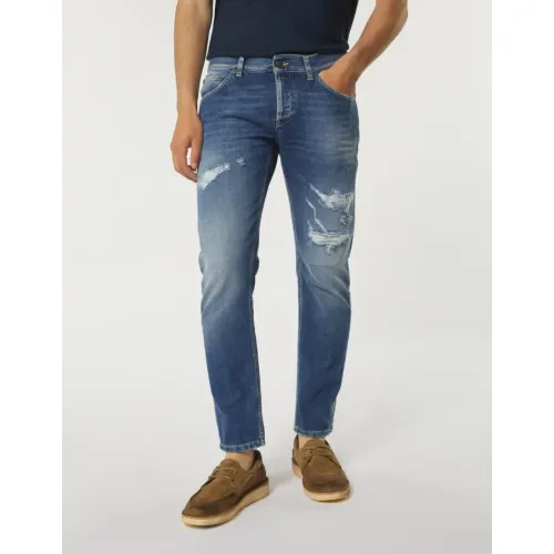 Slim Fit Jeans Blauer Denim Dondup