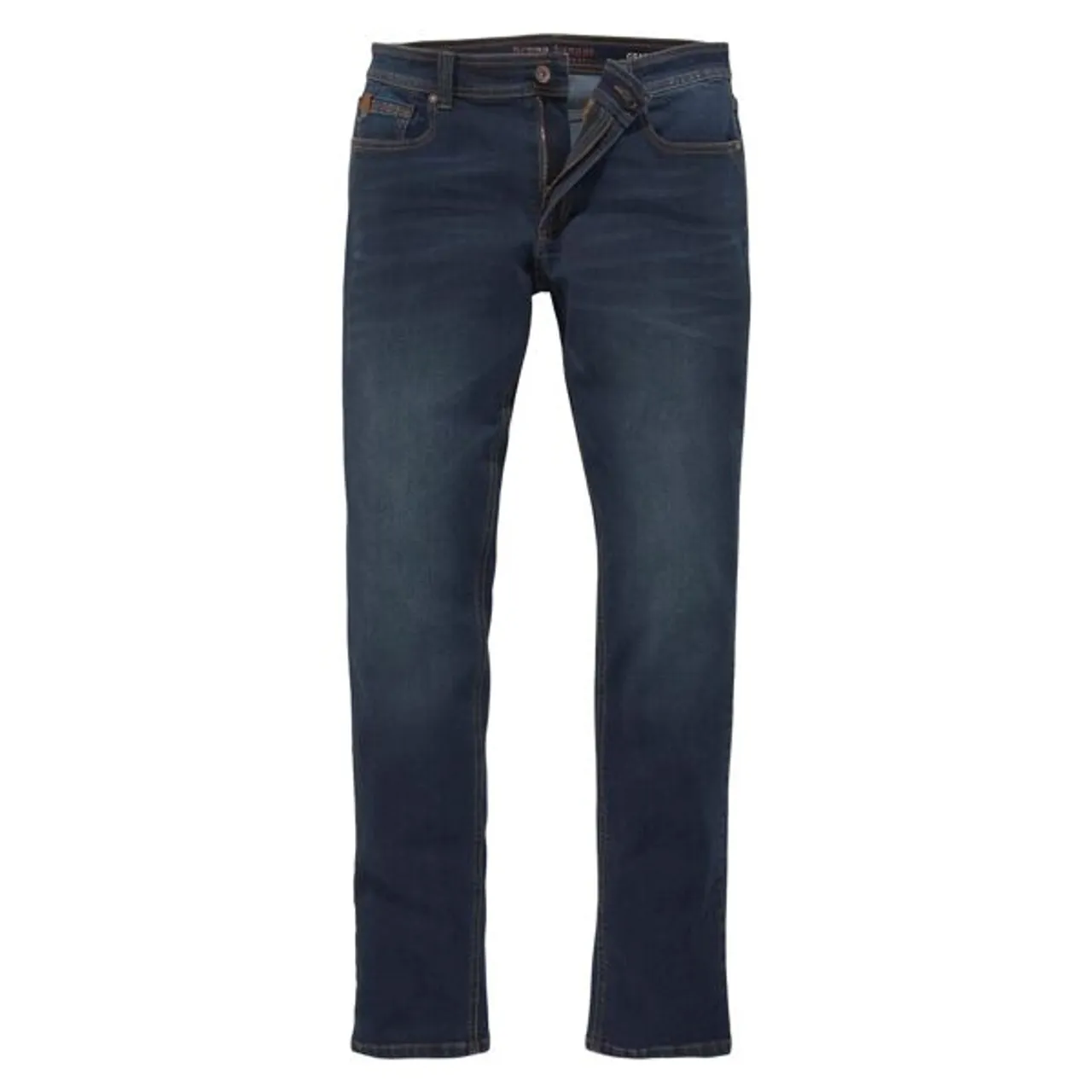 Slim-fit-Jeans BRUNO BANANI "Grady" Gr. 31, Länge 34, blau (darkblue) Herren Jeans Slim Fit