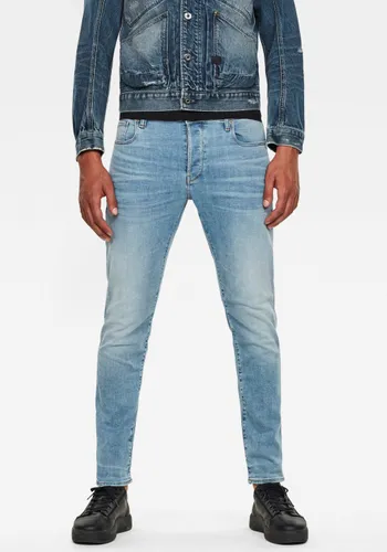 Slim-fit-Jeans G-STAR RAW "3301 Slim" Gr. 30, Länge 32, blau (light indigo) Herren Jeans Slim Fit