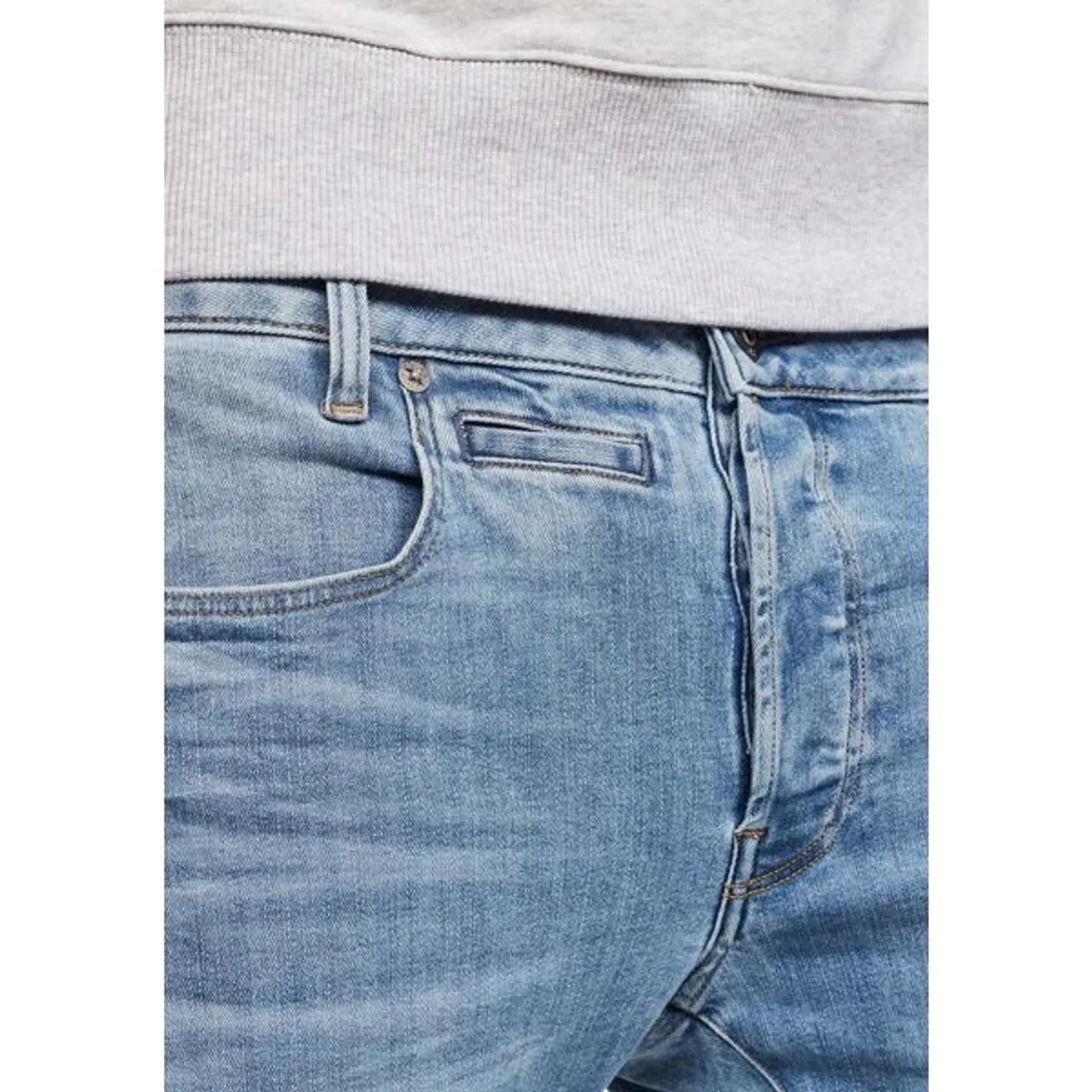 Slim-fit-Jeans G-STAR RAW "D-Staq 3D Slim Fit" Gr. 35, Länge 36, blau (light, blue) Herren Jeans Slim Fit
