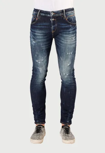 Slim-fit-Jeans LE TEMPS DES CERISES Gr. 33, EURO-Größen, blau Herren Jeans Slim Fit