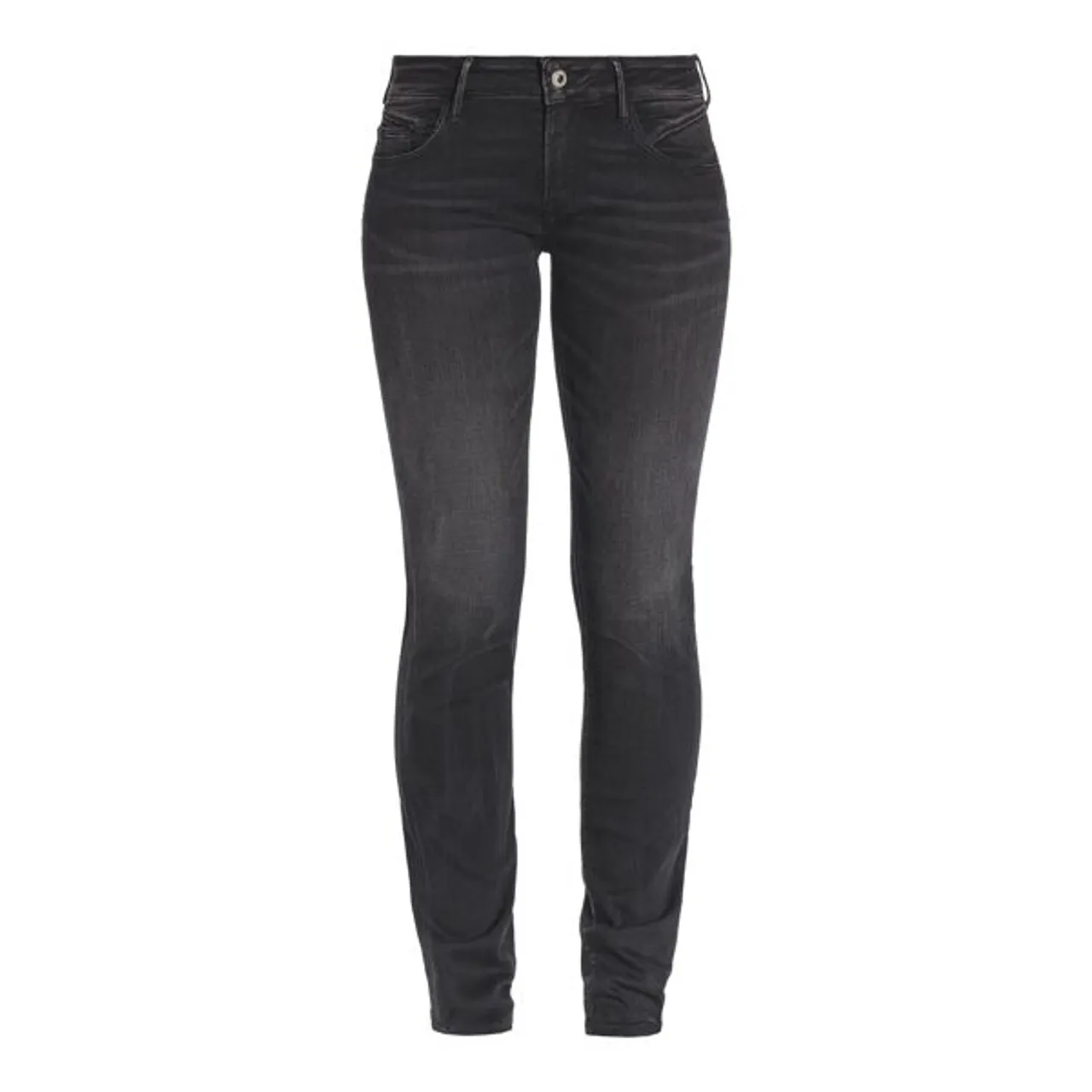 Slim-fit-Jeans LE TEMPS DES CERISES "PULPREG" Gr. 25, EURO-Größen, schwarz Damen Jeans Röhrenjeans