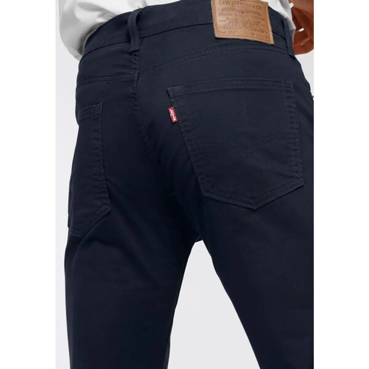 Slim-fit-Jeans LEVI'S "511 SLIM" Gr. 36, Länge 34, blau (baltic navy sueded sateen wt b) Herren Jeans Skinny-Jeans