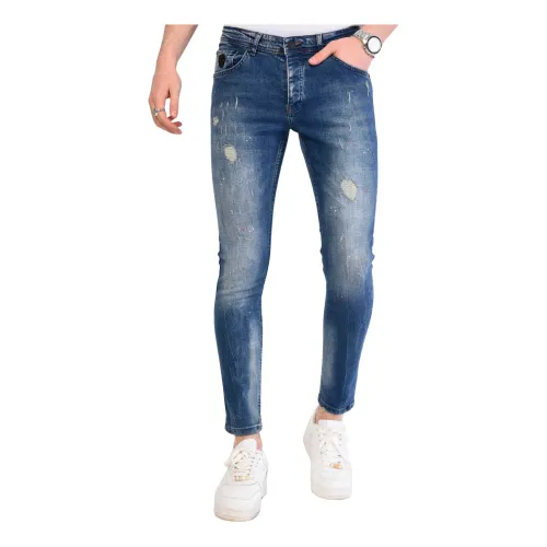 Slim Fit Jeans mit verwaschenem Effekt - 1068 Local Fanatic