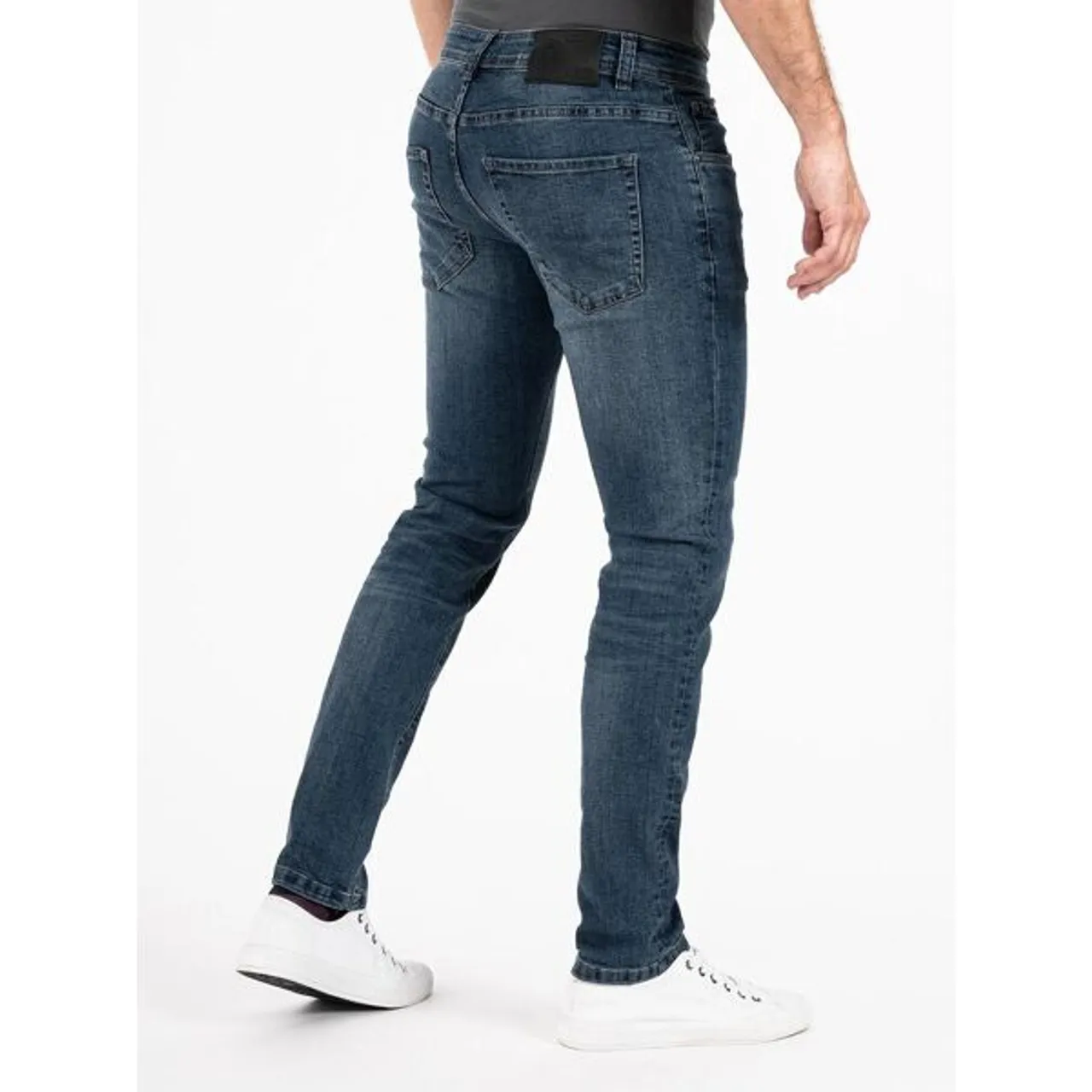 Slim-fit-Jeans PEAK TIME "Mailand" Gr. 31, Länge 32, blau Herren Jeans 5-Pocket-Jeans