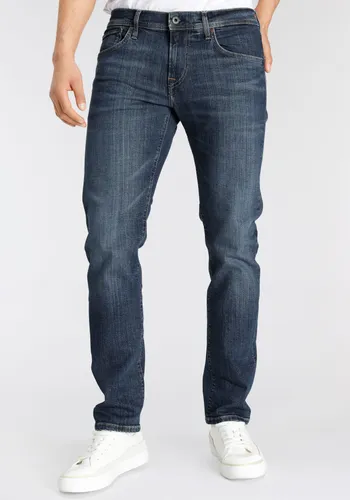 Slim-fit-Jeans PEPE JEANS "CANE" Gr. 30, Länge 34, blau (dark blue) Herren Jeans Slim Fit