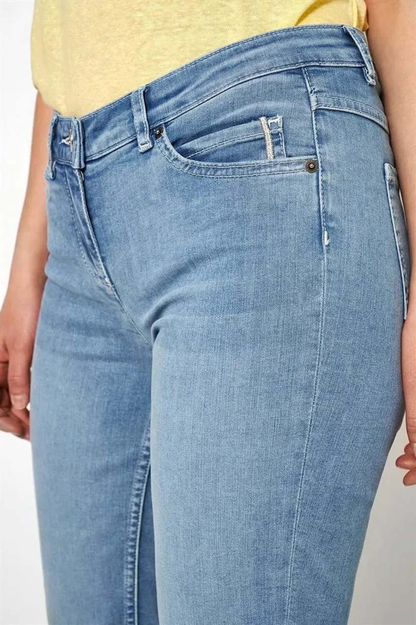 Slim Fit Jeans Perfect Shape Capri, summer bleached use