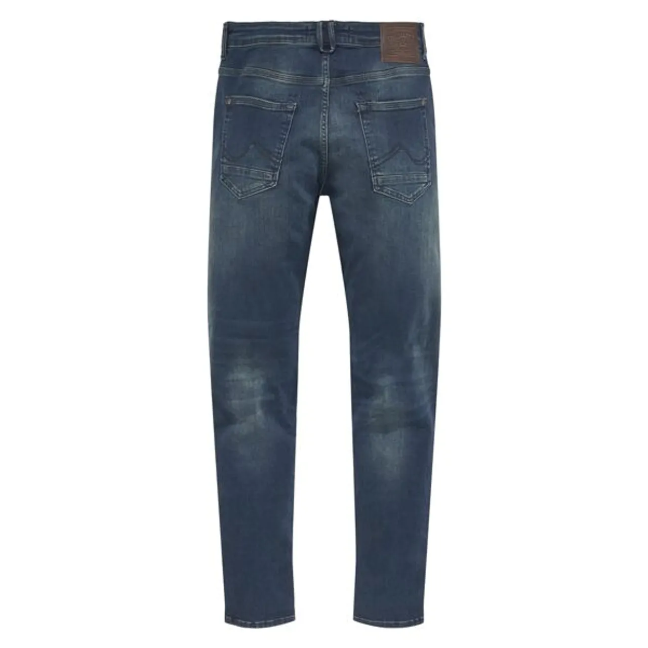 Slim-fit-Jeans PETROL INDUSTRIES "Seaham" Gr. 32, Länge 34, blau (dark, coated) Herren Jeans Slim Fit
