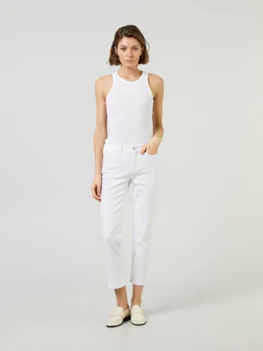 Slim-Fit Jeans 'Piper Short' Weiß