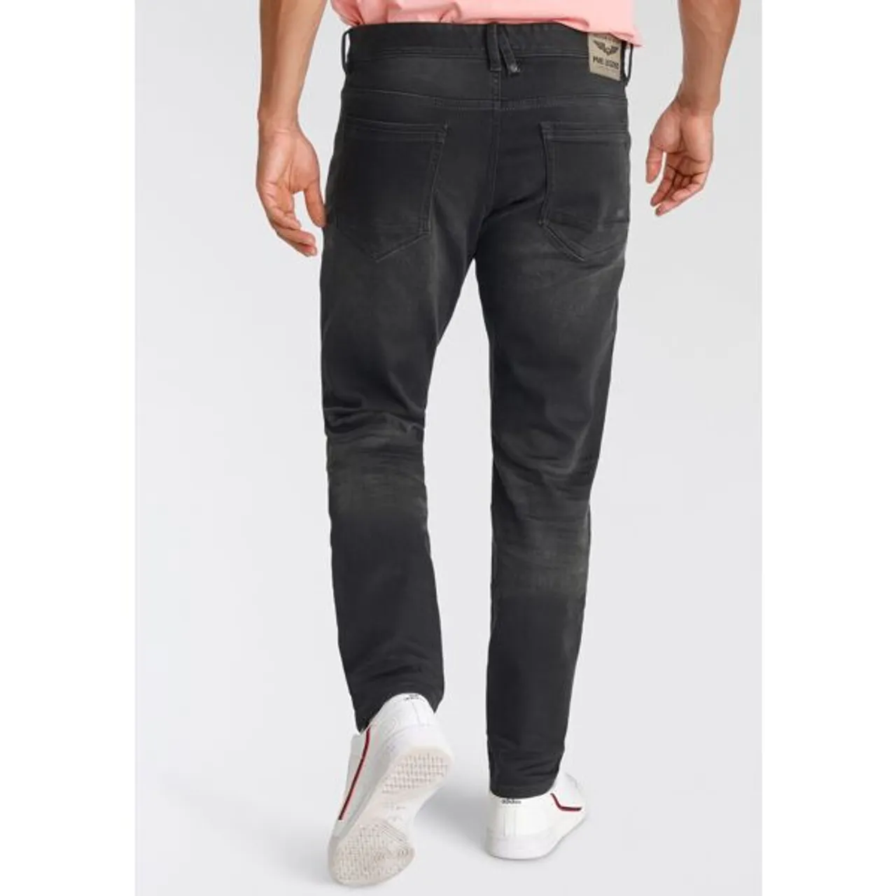 Slim-fit-Jeans PME LEGEND "Tailwheel" Gr. 34, Länge 36, schwarz (true soft black) Herren Jeans Slim Fit