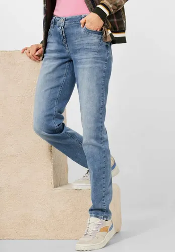 Slim Fit Jeans Style Loose Tapered Mid Blue