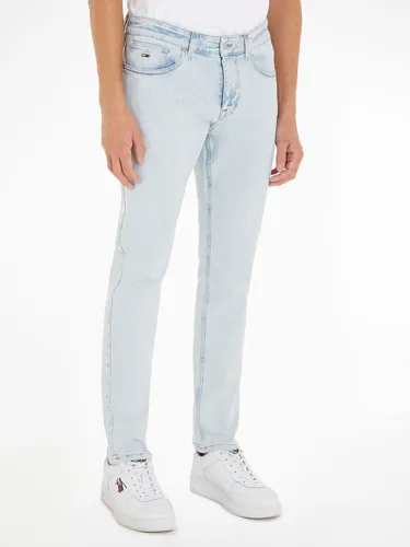 Slim-fit-Jeans TOMMY JEANS "AUSTIN SLIM" Gr. 34, Länge 34, blau (denim light1) Herren Jeans Slim Fit