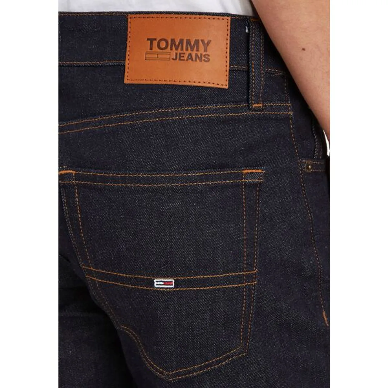 Slim-fit-Jeans TOMMY JEANS "SLIM SCANTON" Gr. 36, Länge 36, blau (rinsed) Herren Jeans Slim Fit