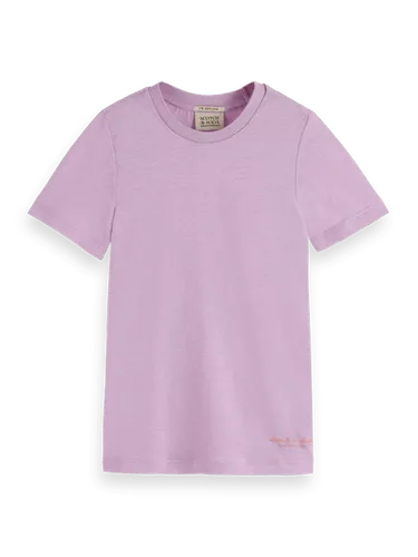 Slim-fit linen-blend T-shirt - Größe 6 - Multicolor - Mädchen - T-Shirt - Scotch & Soda