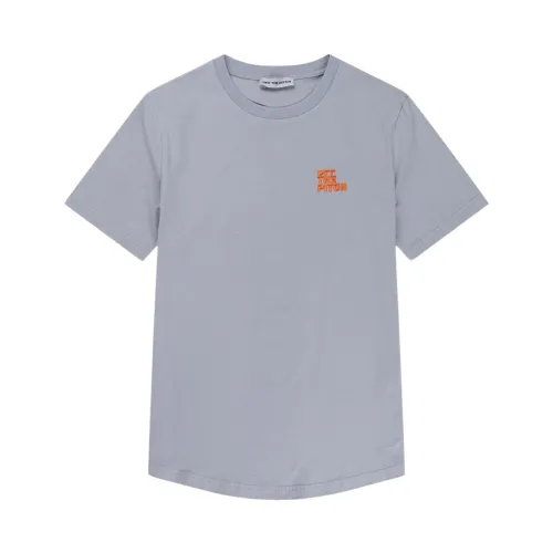 Slim Fit T-Shirt in Hellblau/Orange Off The Pitch