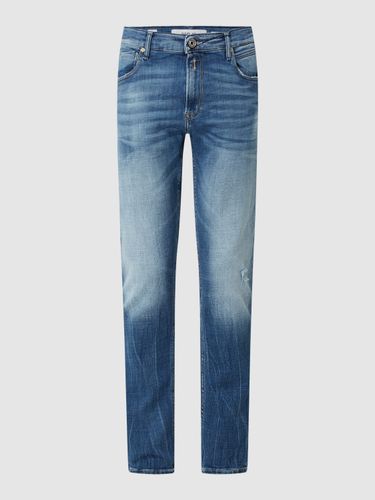 Slim Tapered Fit Jeans mit Stretch-Anteil Modell 'Mickym'