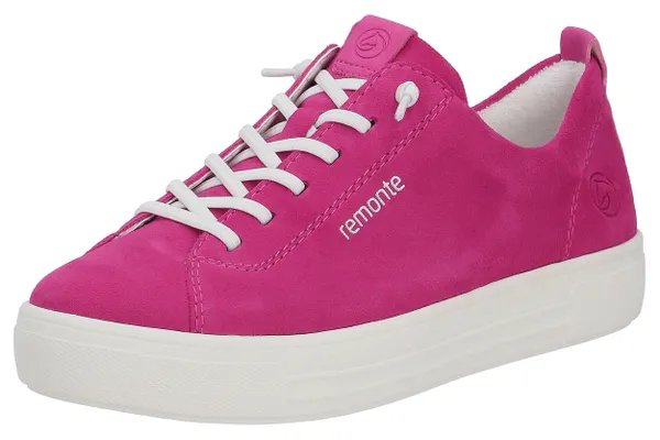 Slip-On Sneaker REMONTE Gr. 36, pink (fuchsia) Damen Schuhe Sneaker Plateau Sneaker, Slipper, Freizeitschuh mit praktischem Wechselfußbett