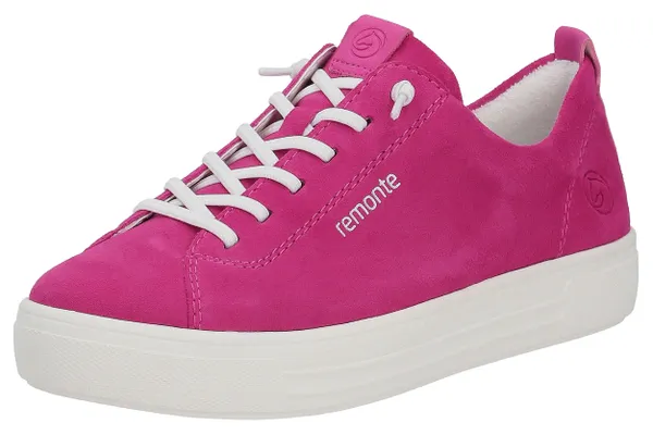 Slip-On Sneaker REMONTE Gr. 37, pink (fuchsia) Damen Schuhe Sneaker Plateau Sneaker, Slipper, Freizeitschuh mit praktischem Wechselfußbett