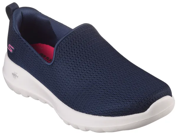 Slip-On Sneaker SKECHERS "GO WALK JOY-AURORA" Gr. 43, blau (navy, weiß) Damen Schuhe Sneaker Bestseller