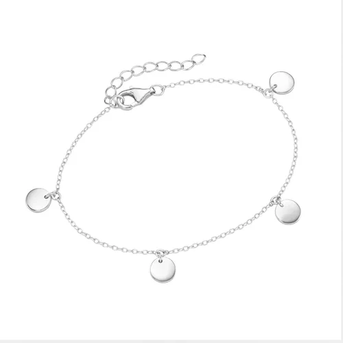 Smart Jewel - Armband mit runden Plättchen, Silber 925 Armbänder & Armreife Silber Damen