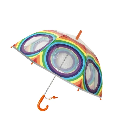 SMARTBULLE Transparenter Kinderregenschirm Glocke -
