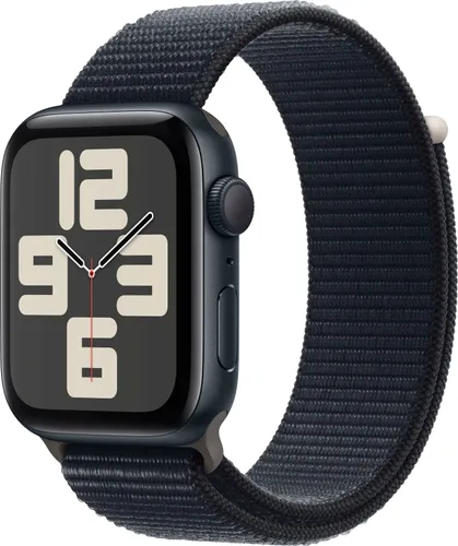 Smartwatch APPLE "Watch SE GPS 44 mm Aluminium One-Size" Smartwatches schwarz (mitternacht) Fitness-Tracker