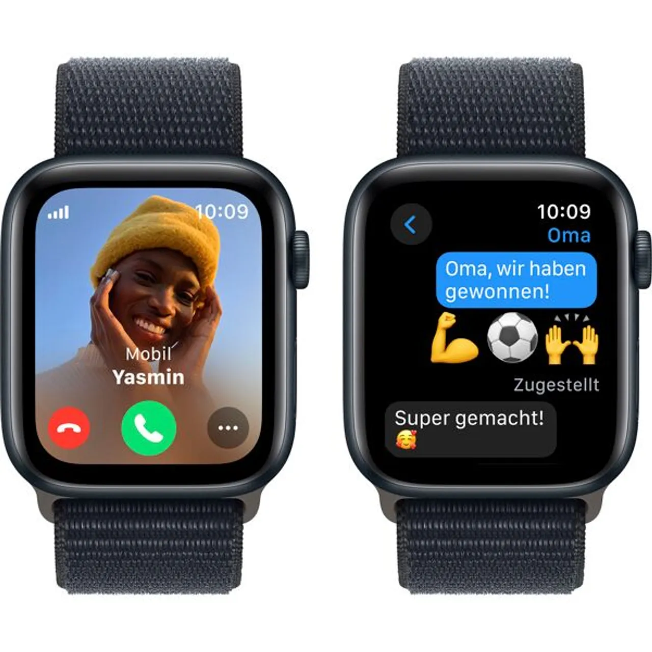 Smartwatch APPLE "Watch SE GPS Aluminium 44 mm + Cellular One-Size" Smartwatches blau (midnight) Fitness-Tracker Sport Loop