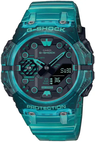 Smartwatch CASIO G-SHOCK "GA-B001G-2AER" Smartwatches blau (türkis) Smartwatch Fitness-Tracker