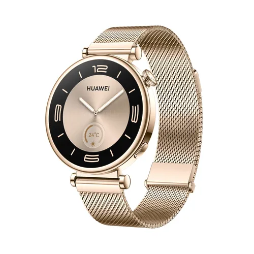 Smartwatch HUAWEI "Watch GT4 41mm" Smartwatches goldfarben (gold) Fitness-Tracker