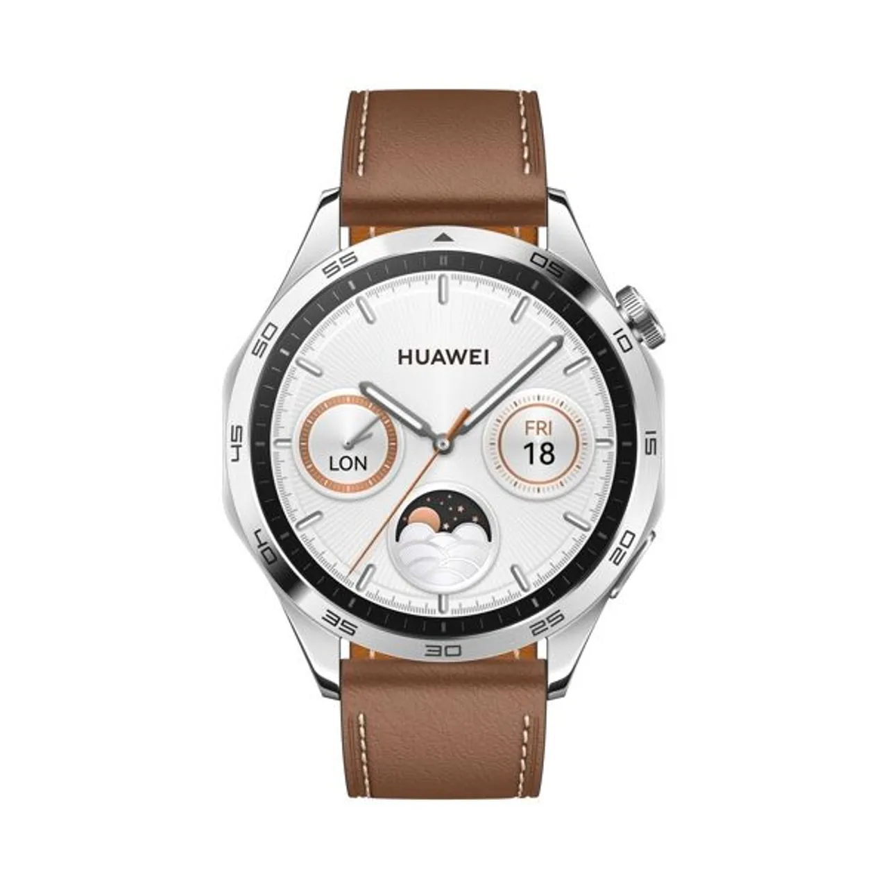 Smartwatch HUAWEI "Watch GT4 46mm" Smartwatches braun Fitness-Tracker