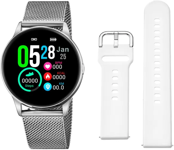 Smartwatch LOTUS "Smartime, 50000/A" Smartwatches silberfarben Fitness-Tracker