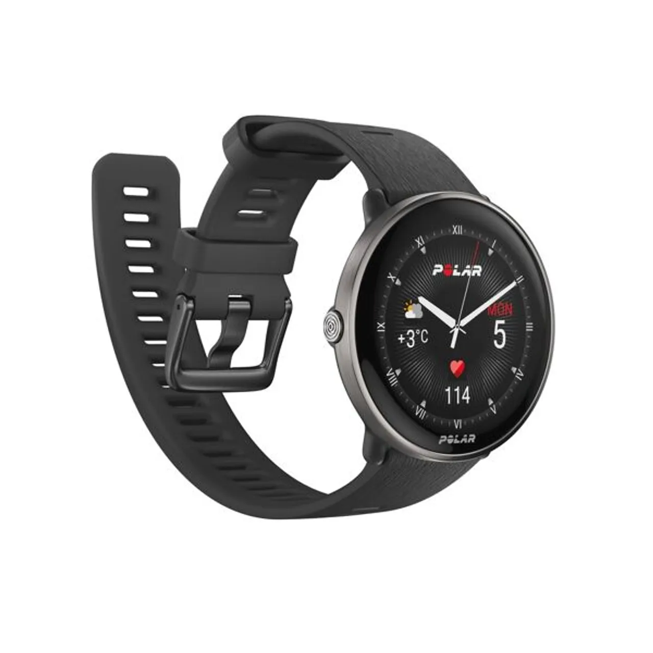 Smartwatch POLAR "IGNITE 3 TITANIUM" Smartwatches grau Fitness-Tracker