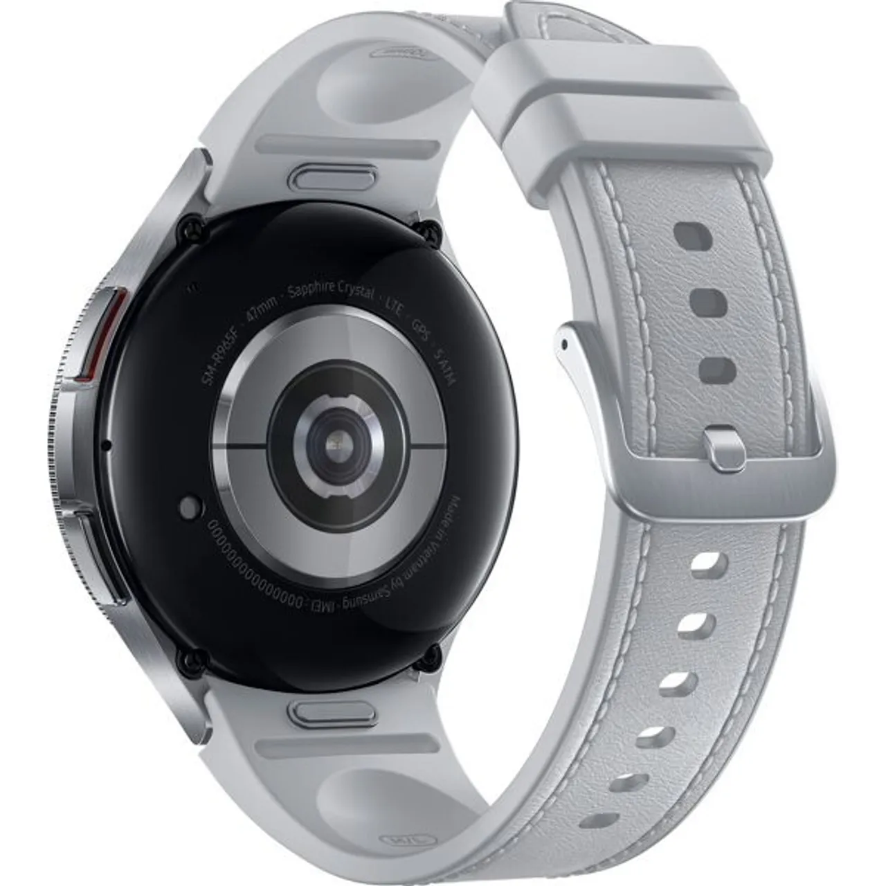 Smartwatch SAMSUNG "Galaxy Watch 6 Classic LTE 47mm" Smartwatches silberfarben (silber) Fitness-Tracker