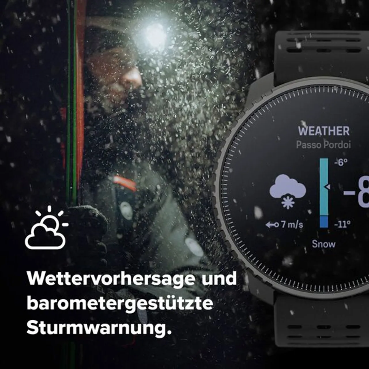 Smartwatch SUUNTO "Vertical" Smartwatches schwarz (black sand) Fitness-Tracker