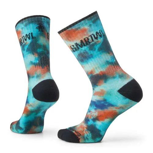 smartwool Athletic Far Out Tie Dye Print Crew Sock Lifestyle Socken capri,mehrfarbig gemustert